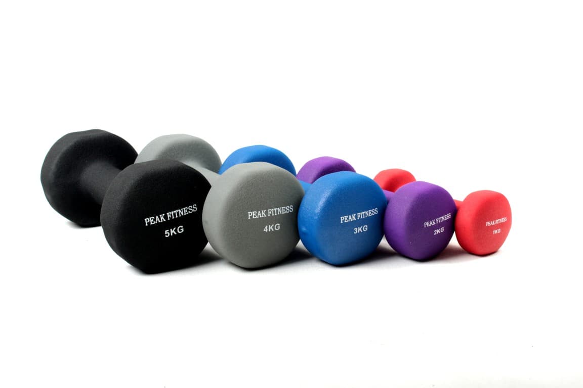 Peak Fitness Håndvægtsæt 1-. 5 kg